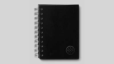 Leather Notebook agenda with spirale